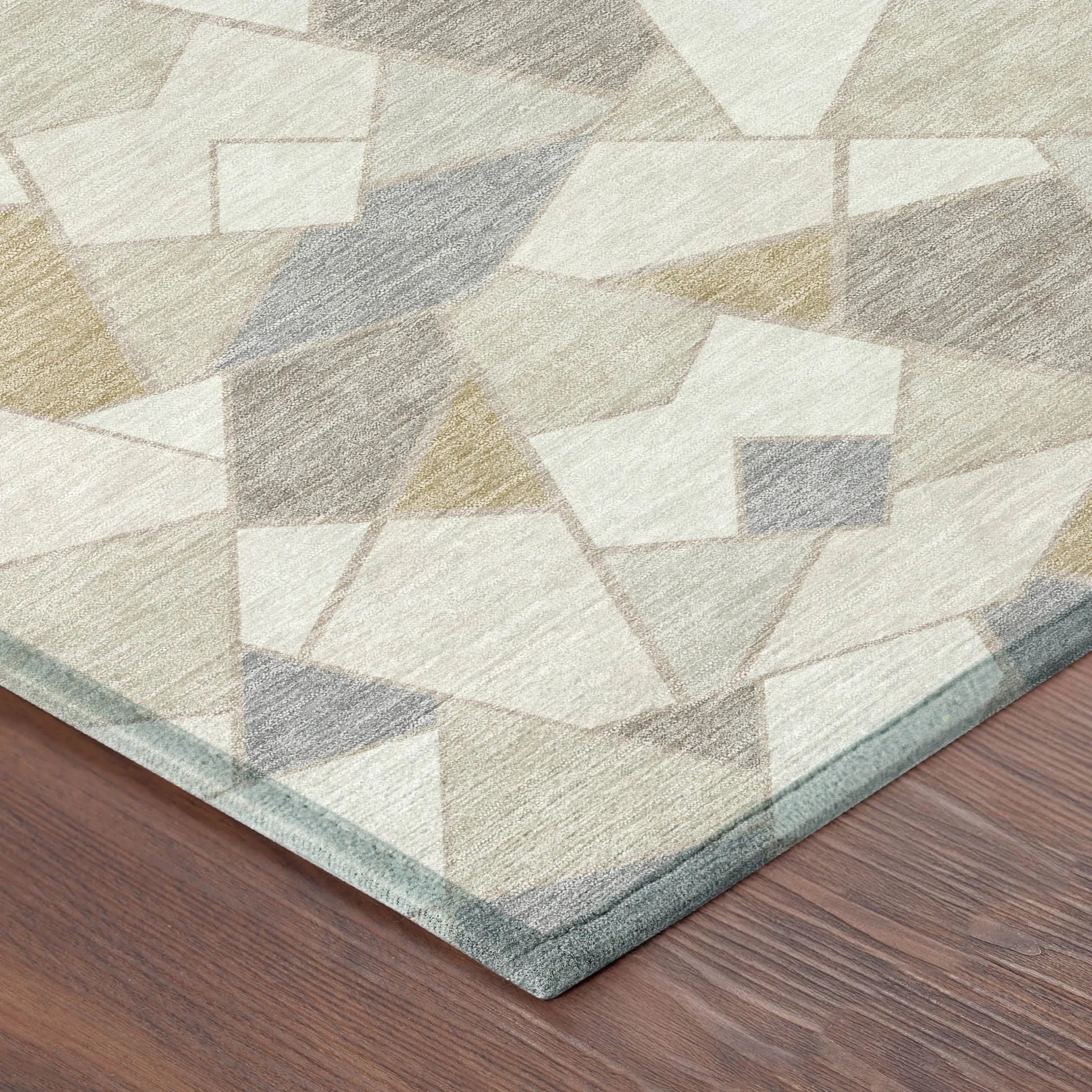 9' X 12' Ivory And Beige Geometric Washable Indoor Outdoor Area Rug Homeroots Outdoor