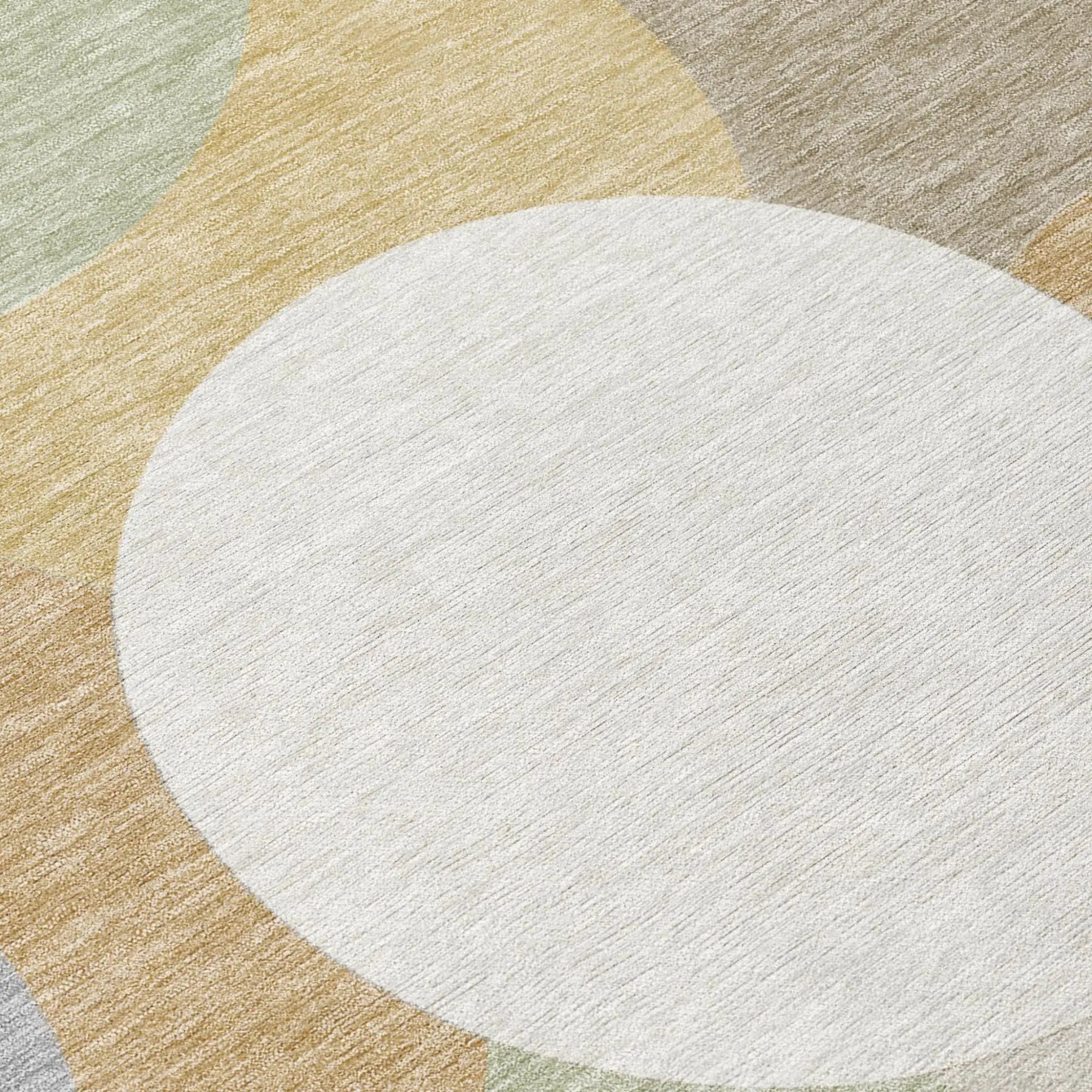 9' X 12' Ivory And Beige Geometric Washable Indoor Outdoor Area Rug Homeroots Outdoor