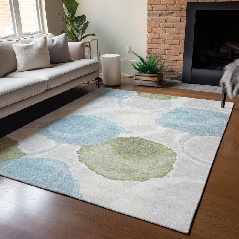 9' X 12' Ivory And Brown Abstract Washable Indoor Outdoor Area Rug Homeroots Outdoor