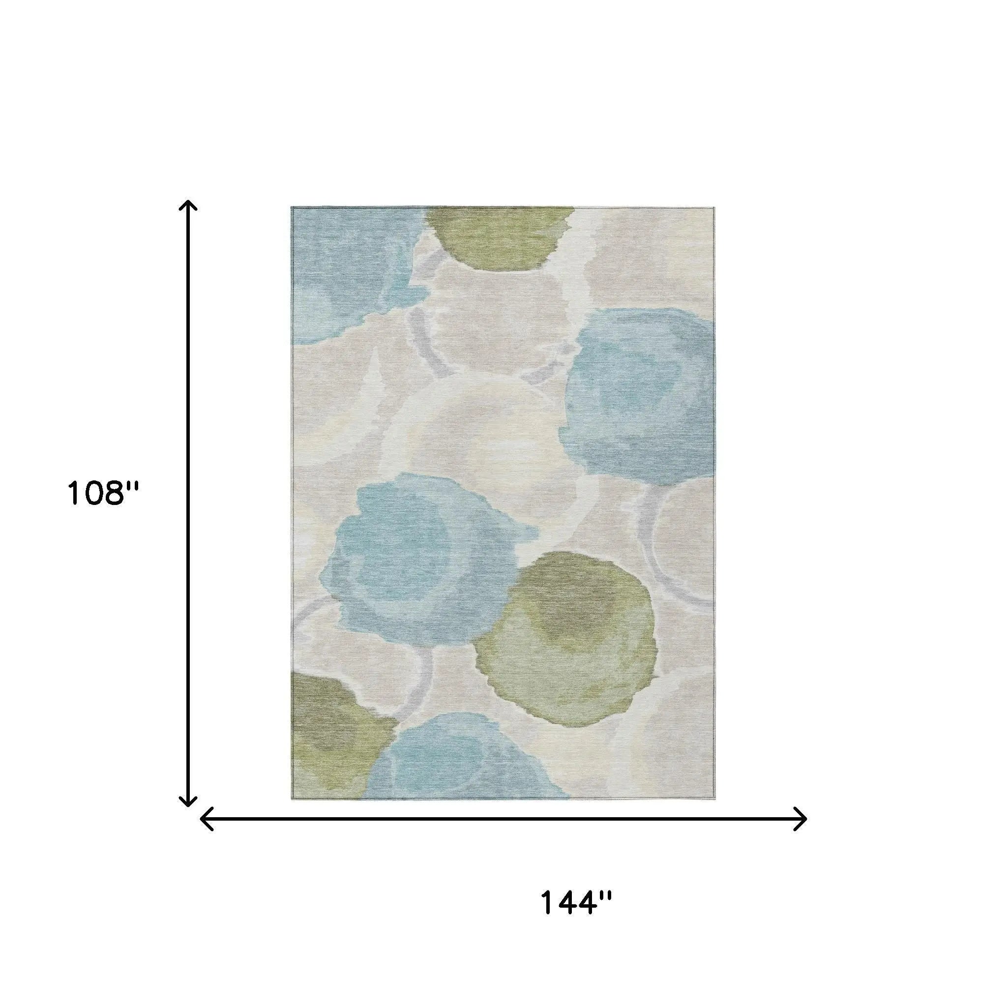 9' X 12' Ivory And Brown Abstract Washable Indoor Outdoor Area Rug Homeroots Outdoor