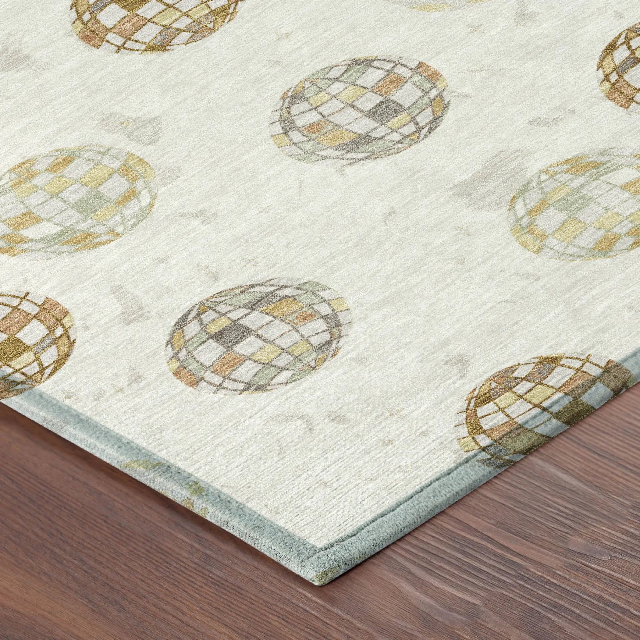 9' X 12' Ivory And Copper Geometric Washable Indoor Outdoor Area Rug Homeroots Outdoor