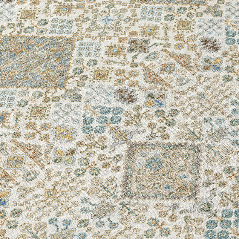 9' X 12' Ivory And Copper Geometric Washable Indoor Outdoor Area Rug Homeroots Outdoor