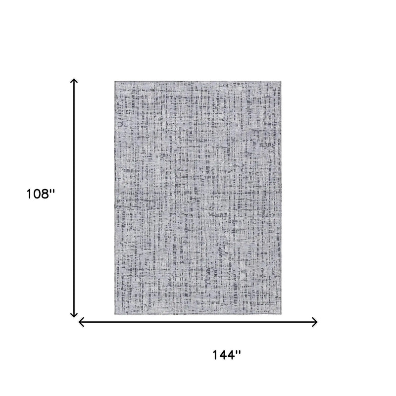 9' X 12' Ivory And Gray Abstract Washable Indoor Outdoor Area Rug Homeroots Outdoor
