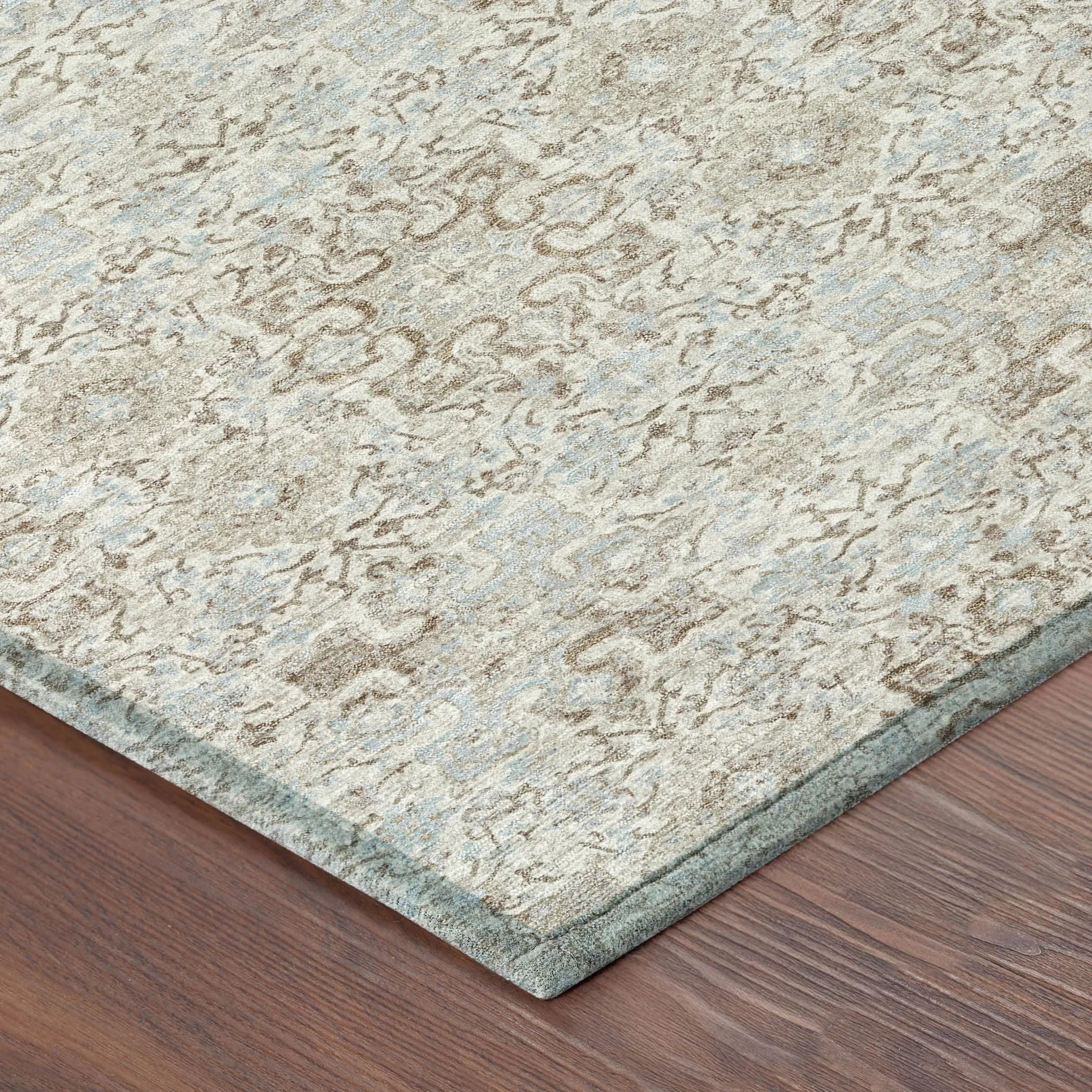 9' X 12' Ivory And Gray Oriental Washable Indoor Outdoor Area Rug Homeroots Outdoor