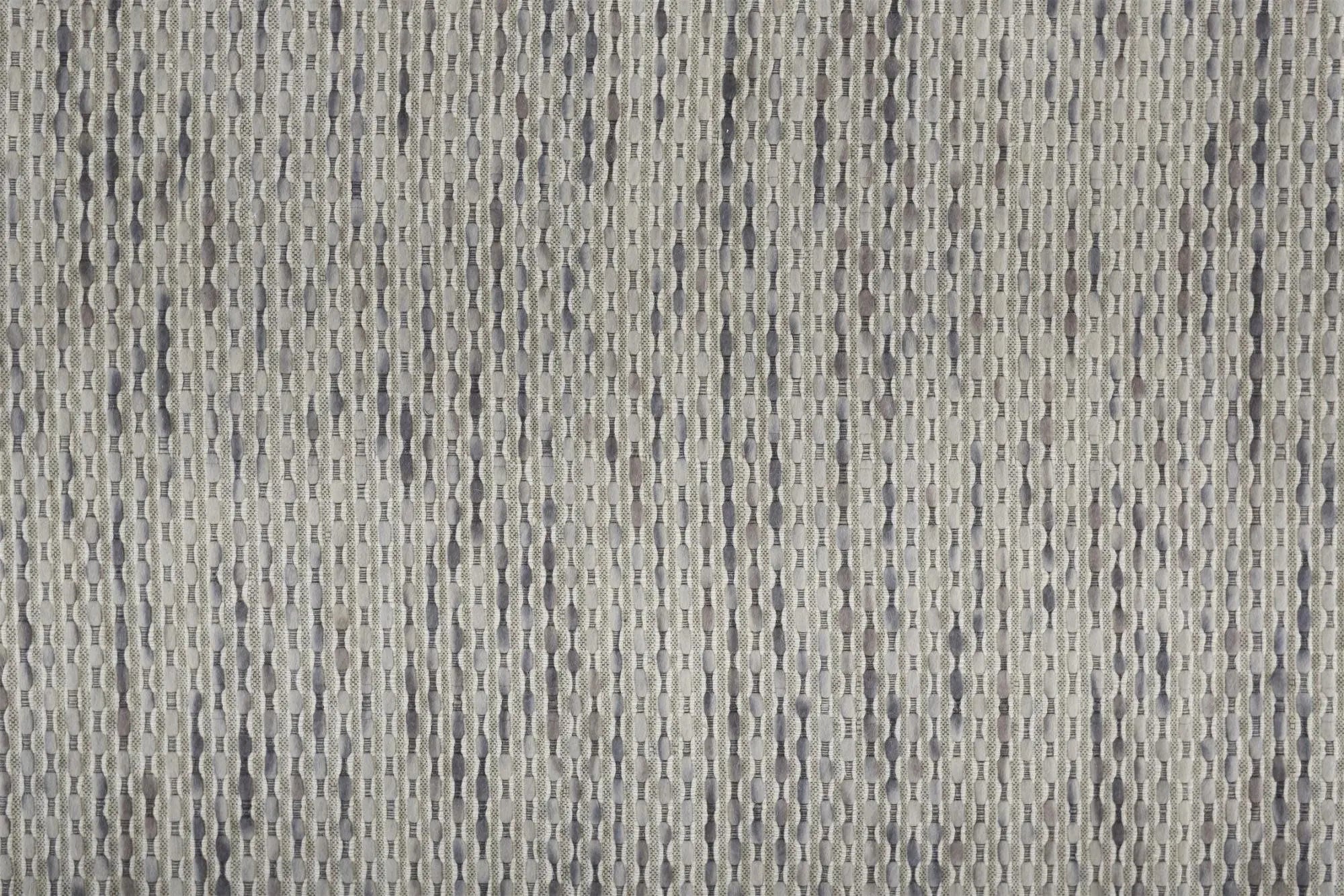 9' X 12' Ivory And Gray Wool Hand Woven Area Rug Homeroots Home Decor