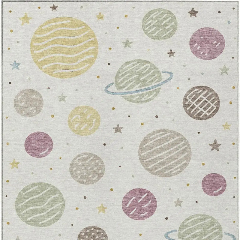 9' X 12' Ivory And Green Floral Washable Indoor Outdoor Area Rug Homeroots Outdoor