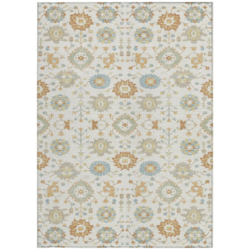 9' X 12' Ivory And Linen Geometric Washable Indoor Outdoor Area Rug Homeroots Outdoor