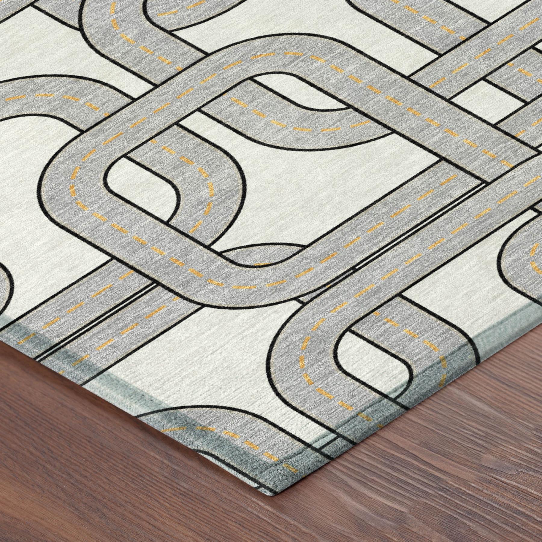 9' X 12' Ivory And Pewter Geometric Washable Indoor Outdoor Area Rug Homeroots Outdoor