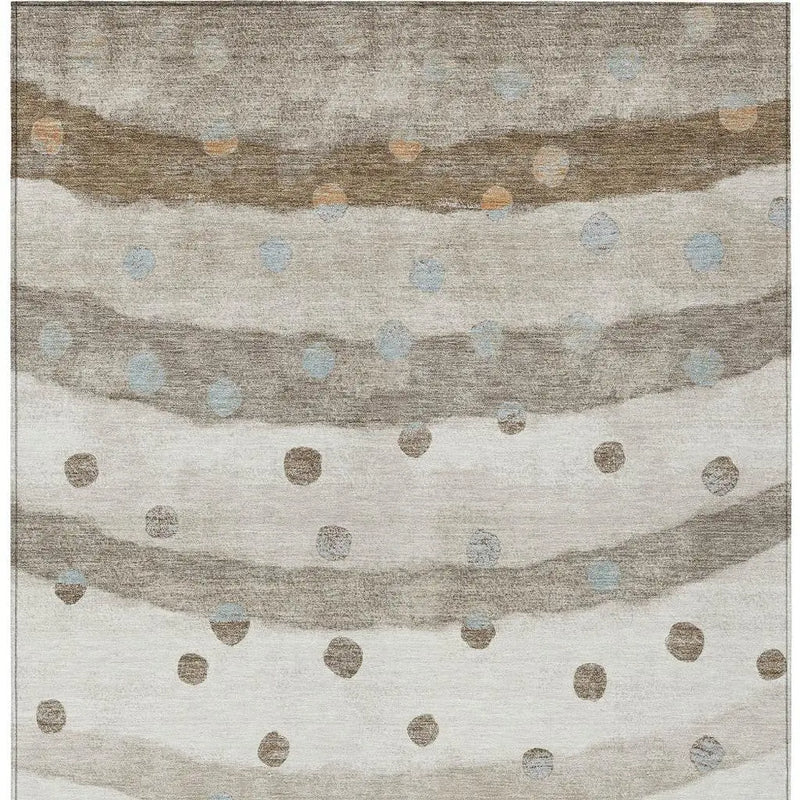 9' X 12' Ivory And Purple Striped Washable Indoor Outdoor Area Rug Homeroots Outdoor
