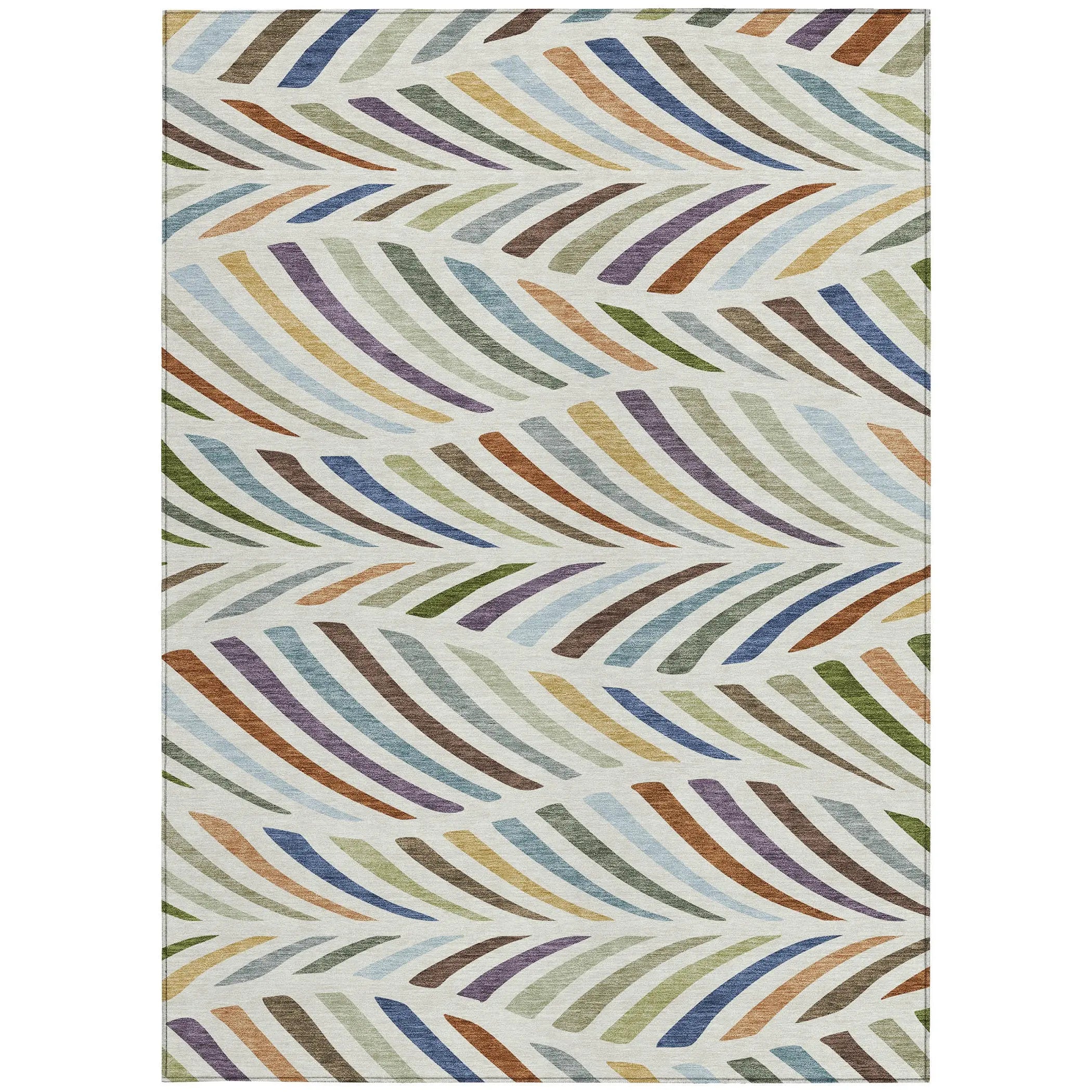 9' X 12' Ivory And Sage Abstract Washable Indoor Outdoor Area Rug Homeroots Outdoor