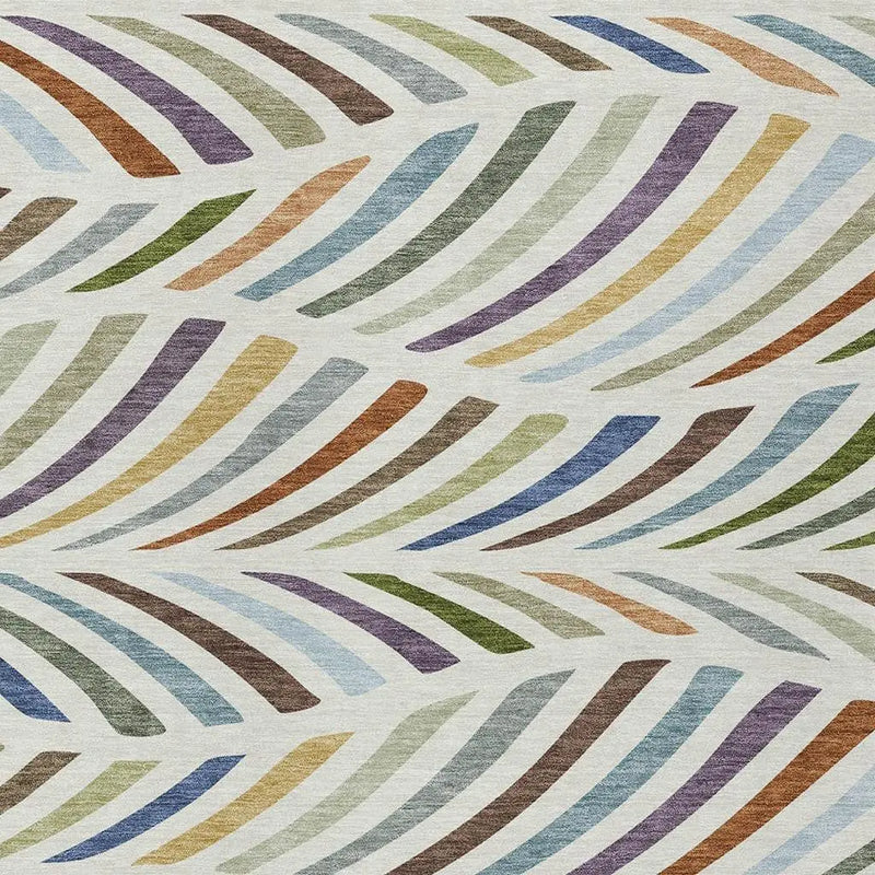 9' X 12' Ivory And Sage Abstract Washable Indoor Outdoor Area Rug Homeroots Outdoor