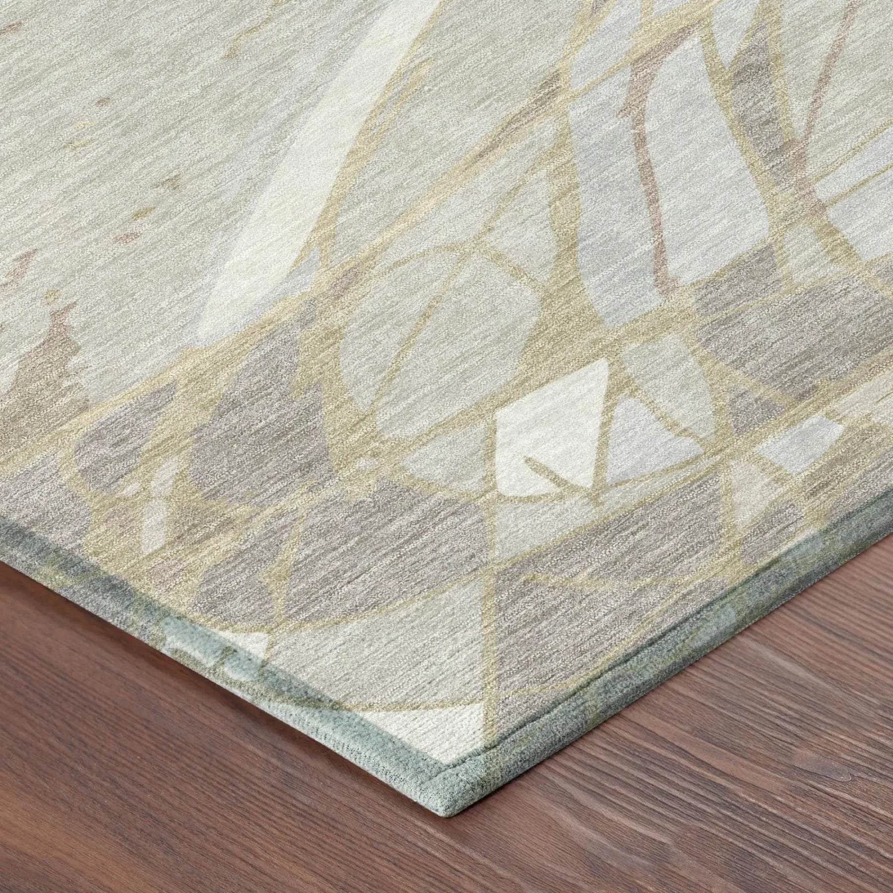 9' X 12' Ivory And Silver Abstract Washable Indoor Outdoor Area Rug Homeroots Outdoor