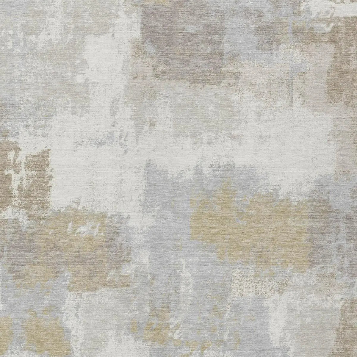 9' X 12' Ivory And Silver Abstract Washable Indoor Outdoor Area Rug Homeroots Outdoor