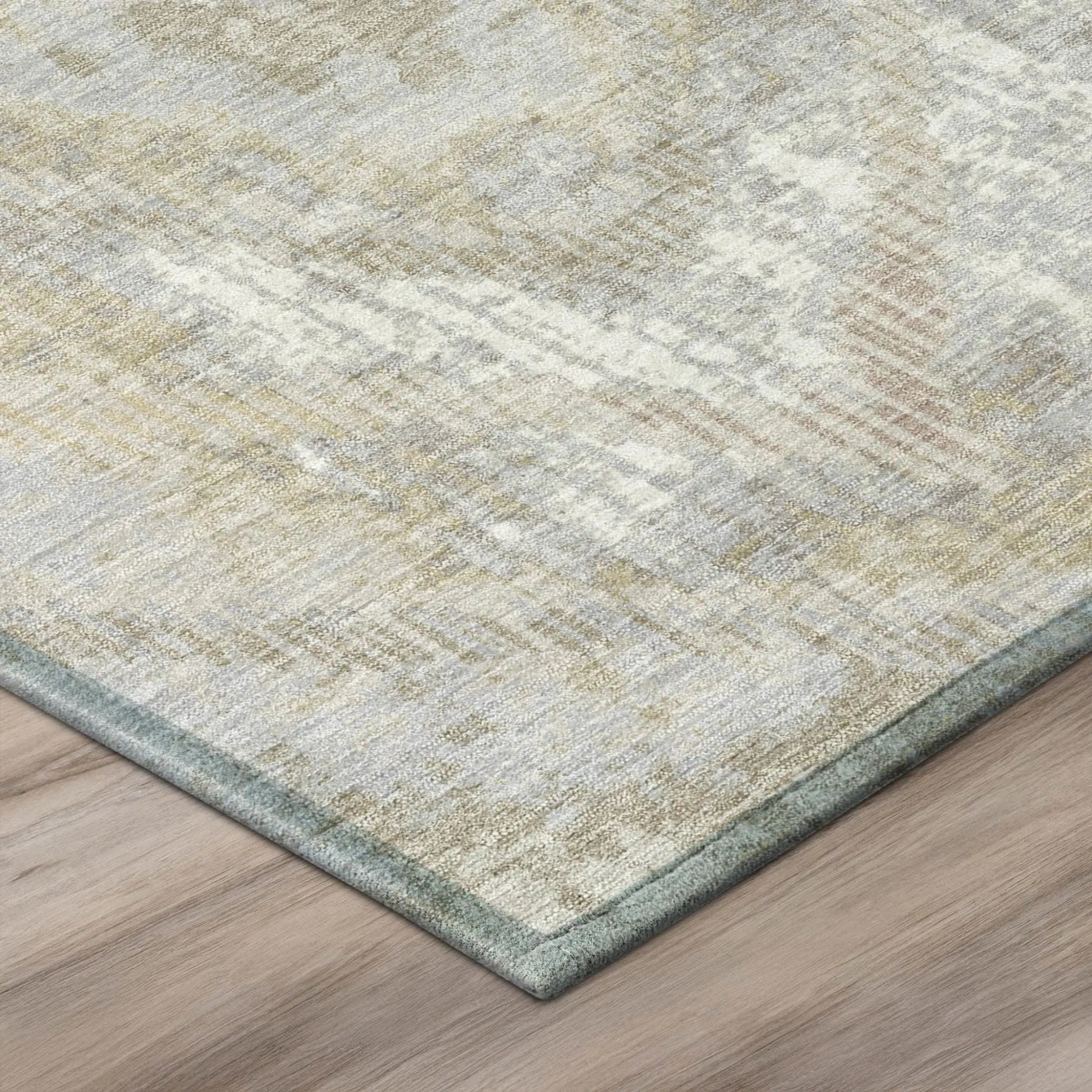 9' X 12' Ivory And Silver Abstract Washable Indoor Outdoor Area Rug Homeroots Outdoor