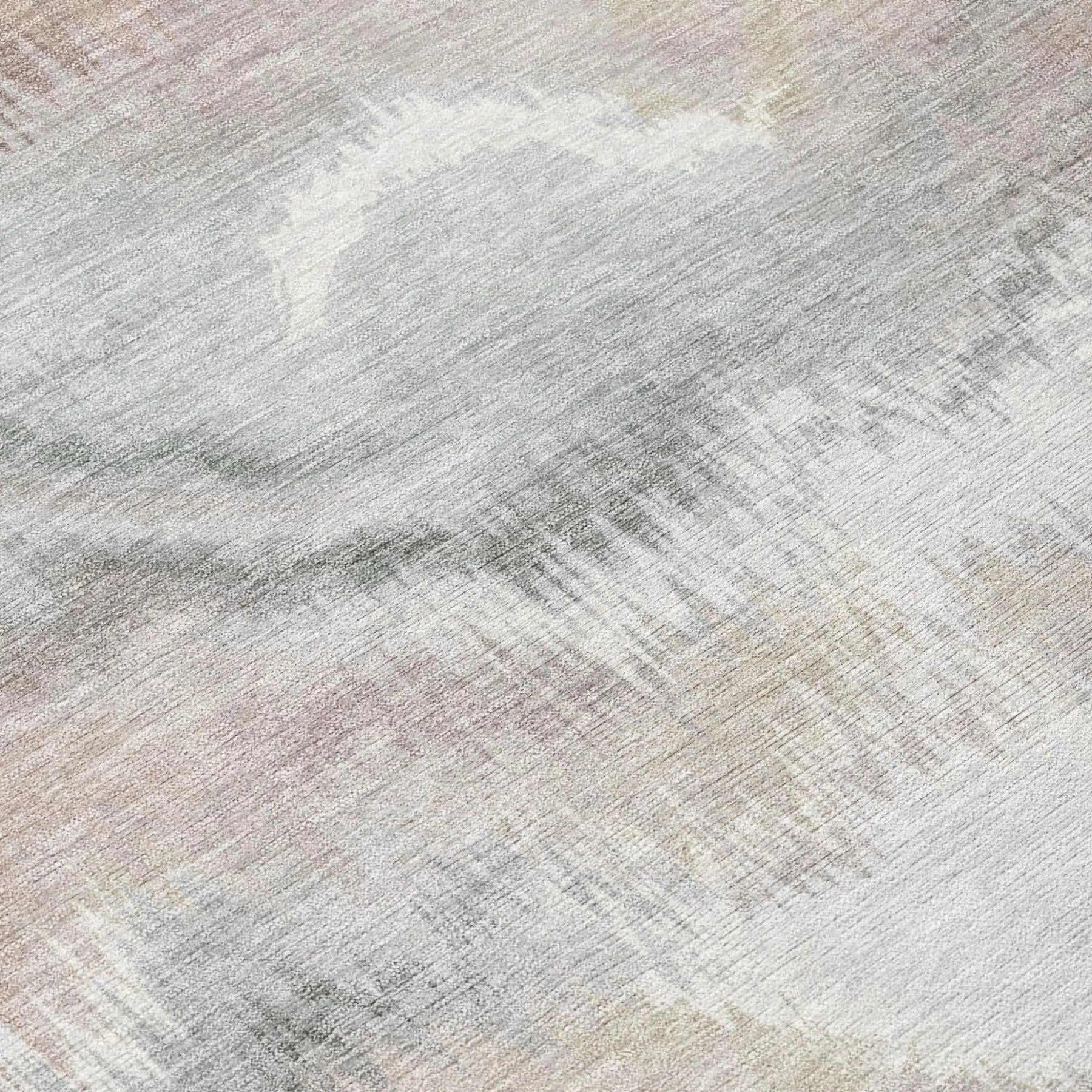 9' X 12' Ivory And Silver Abstract Washable Indoor Outdoor Area Rug Homeroots Outdoor