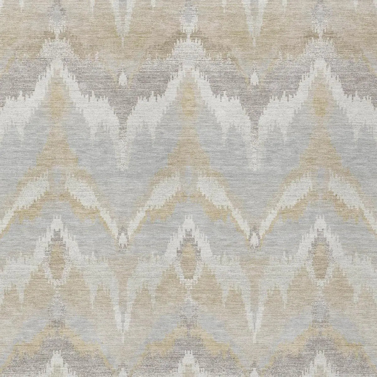 9' X 12' Ivory And Silver Abstract Washable Indoor Outdoor Area Rug Homeroots Outdoor