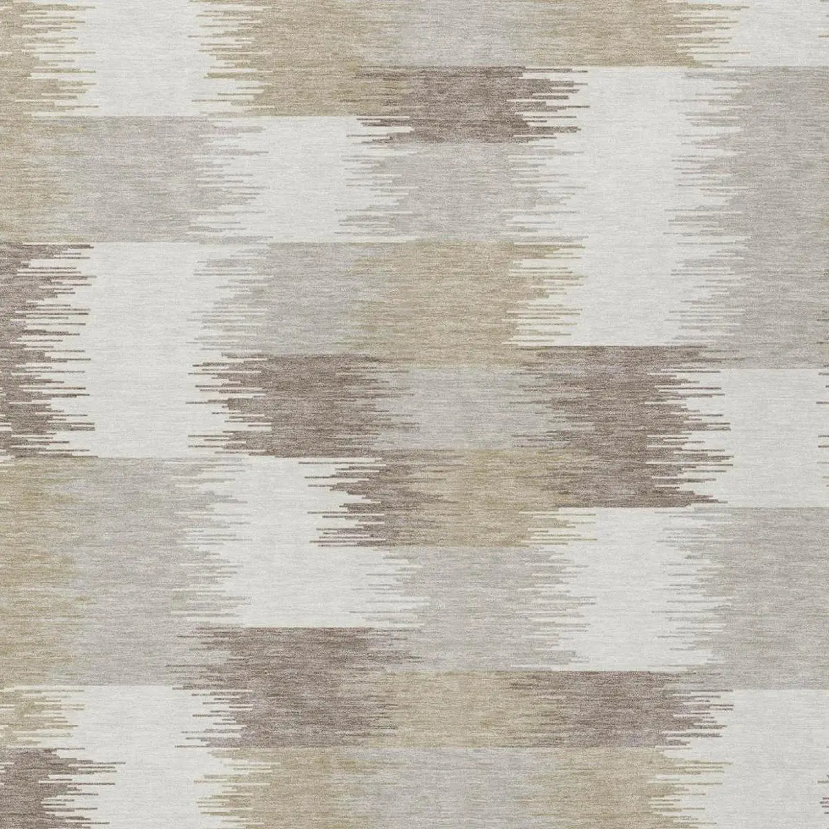 9' X 12' Ivory And Silver Geometric Washable Indoor Outdoor Area Rug Homeroots Outdoor