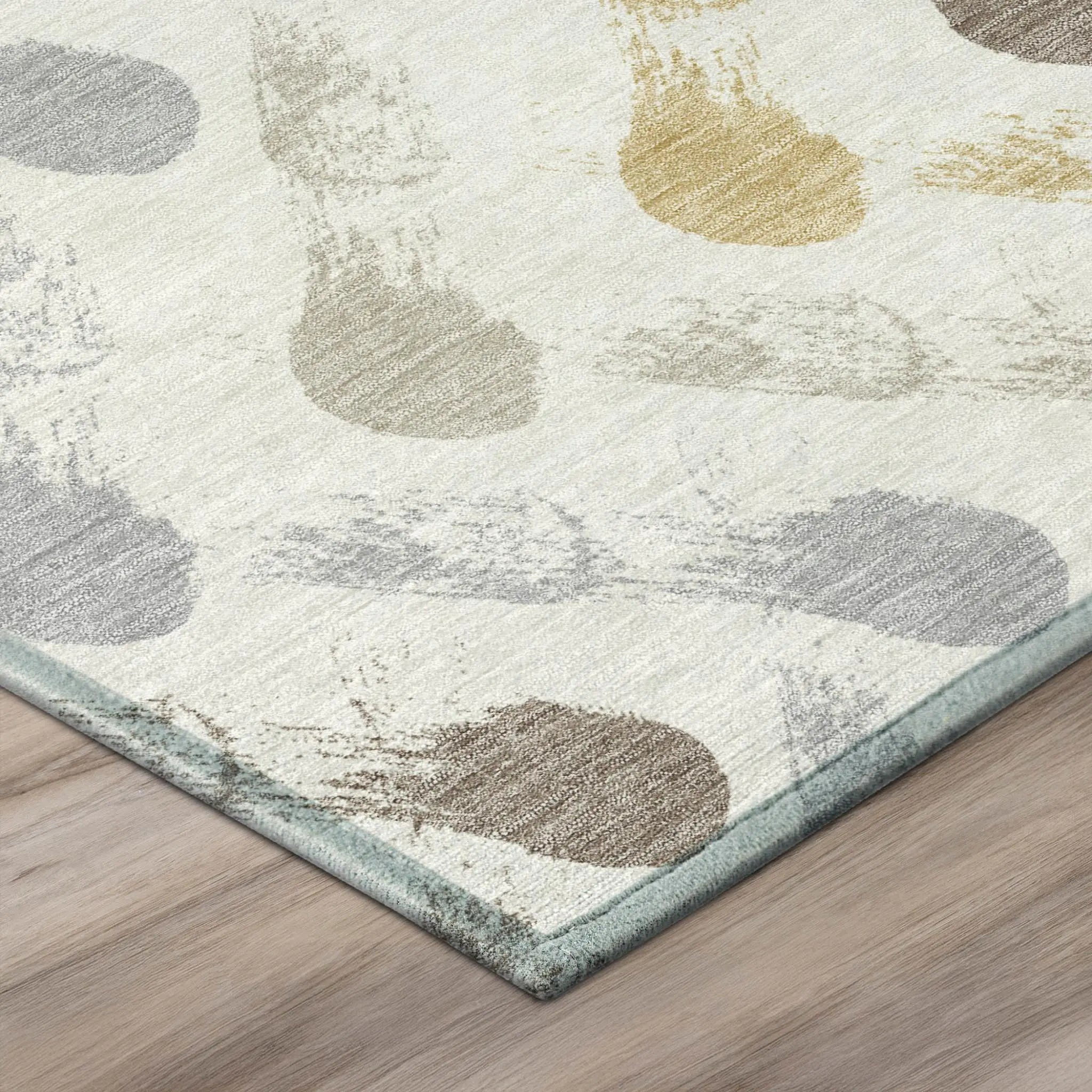9' X 12' Ivory And Silver Geometric Washable Indoor Outdoor Area Rug Homeroots Outdoor