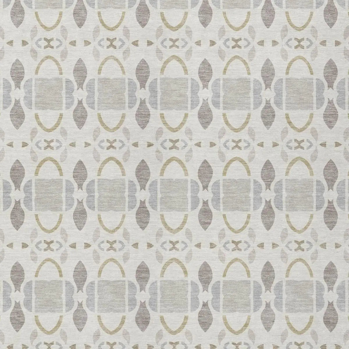 9' X 12' Ivory And Silver Striped Washable Indoor Outdoor Area Rug Homeroots Outdoor