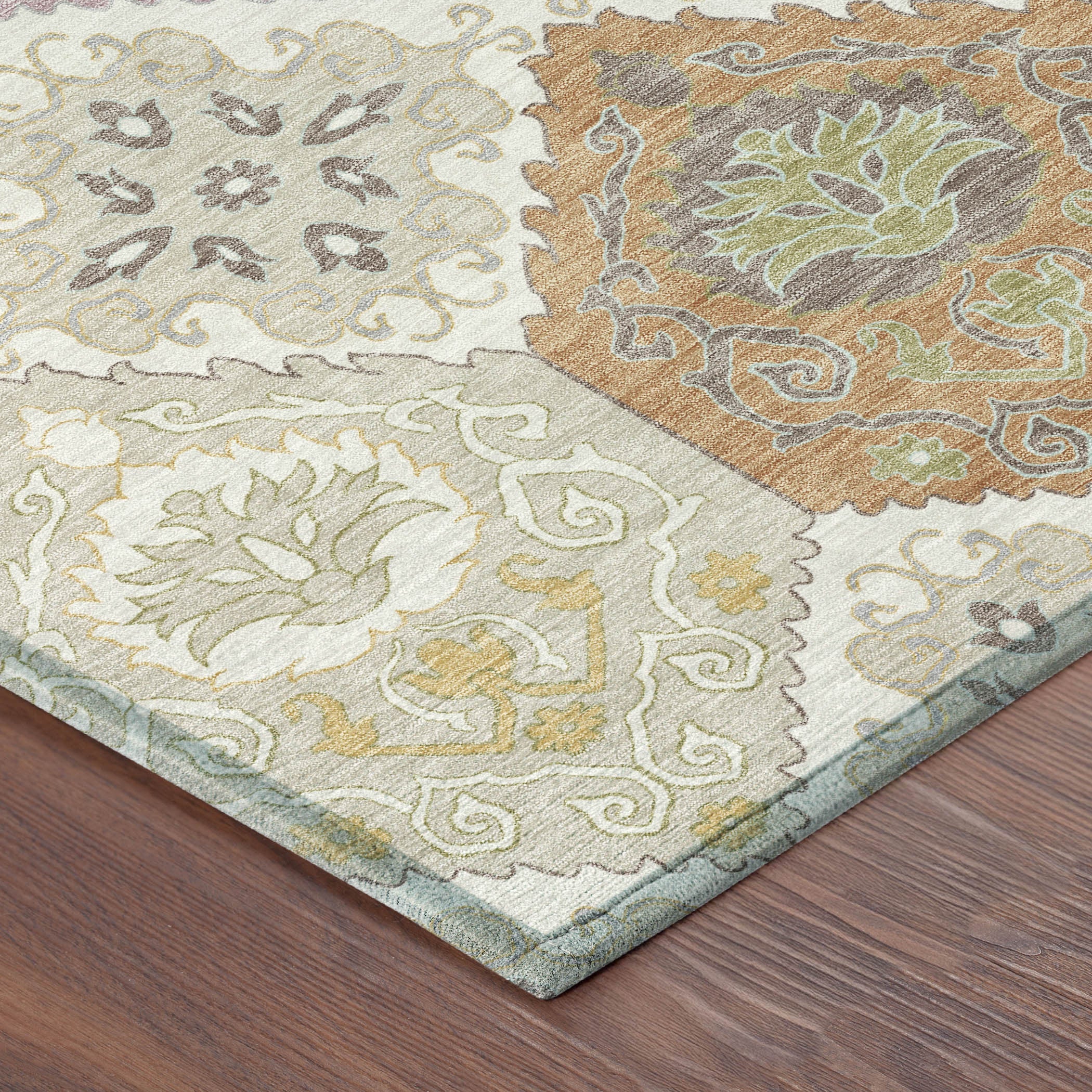 9' X 12' Ivory And Sky Blue Geometric Washable Indoor Outdoor Area Rug Homeroots Outdoor