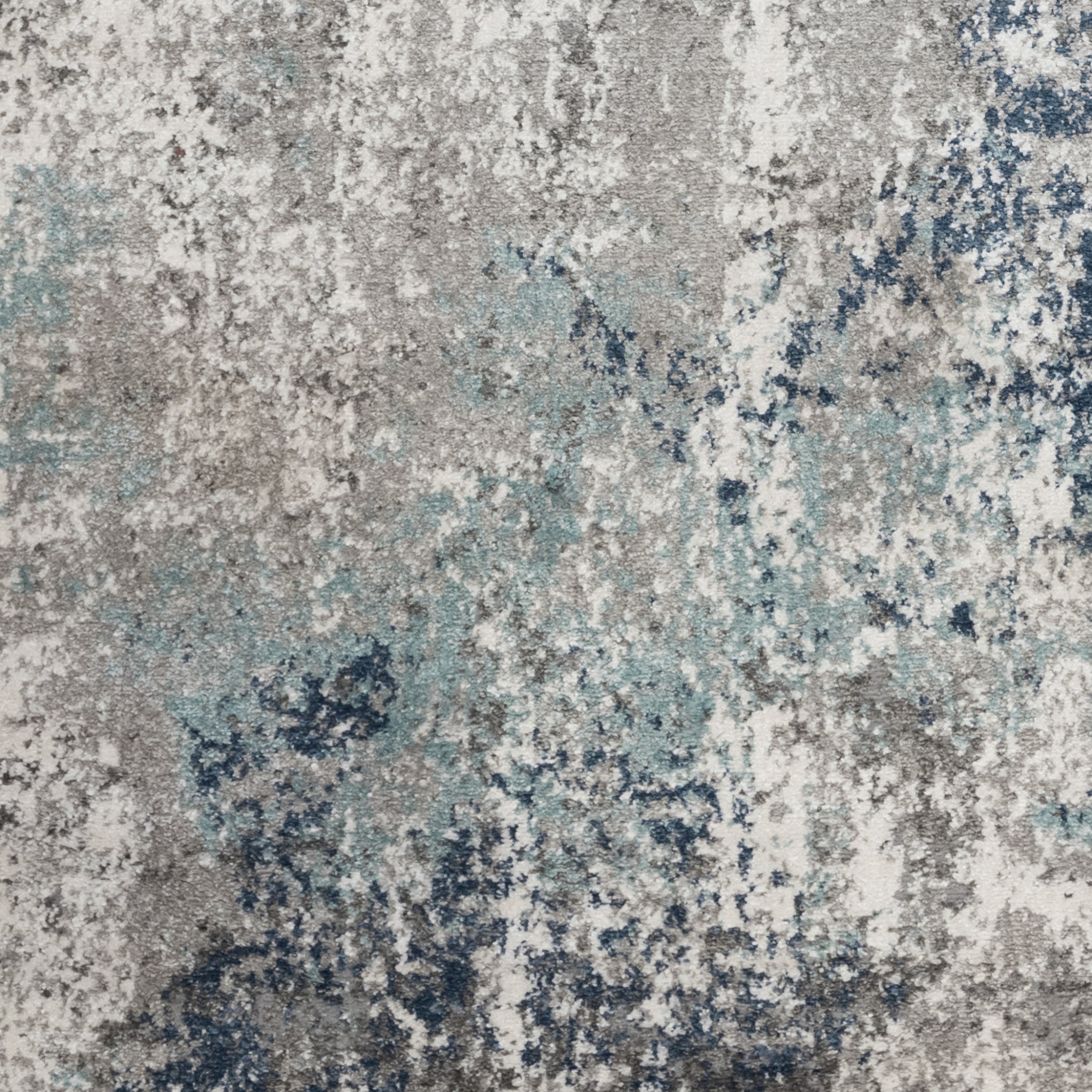 9' X 12' Ivory Blue And Gray Abstract Area Rug Homeroots Home Decor