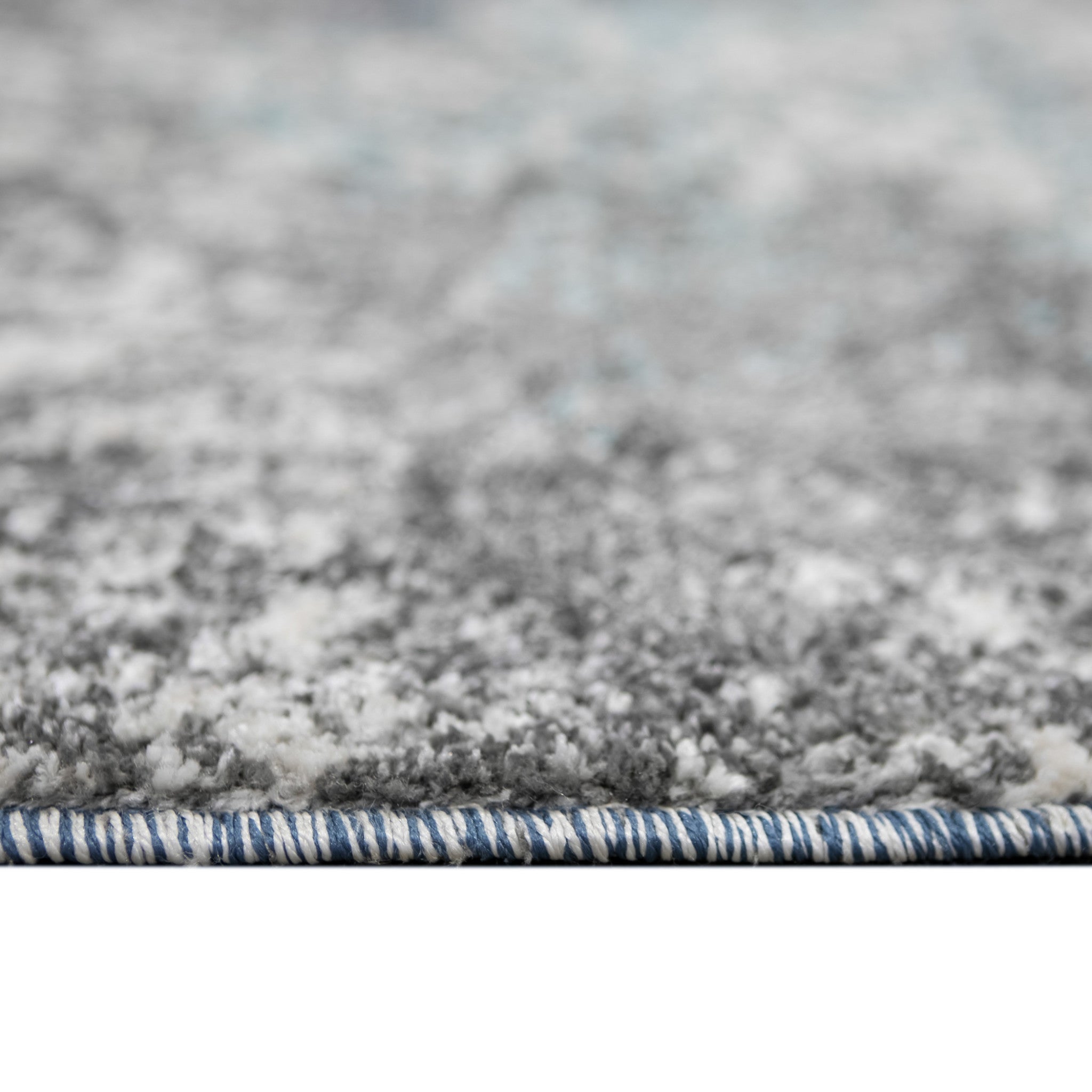 9' X 12' Ivory Blue And Gray Abstract Area Rug Homeroots Home Decor