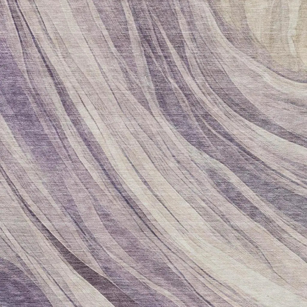 9' X 12' Lavender And Purple Abstract Washable Indoor Outdoor Area Rug Homeroots Outdoor