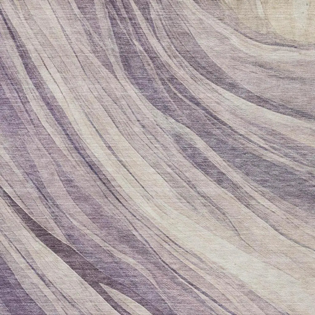 9' X 12' Lavender And Purple Abstract Washable Indoor Outdoor Area Rug Homeroots Outdoor