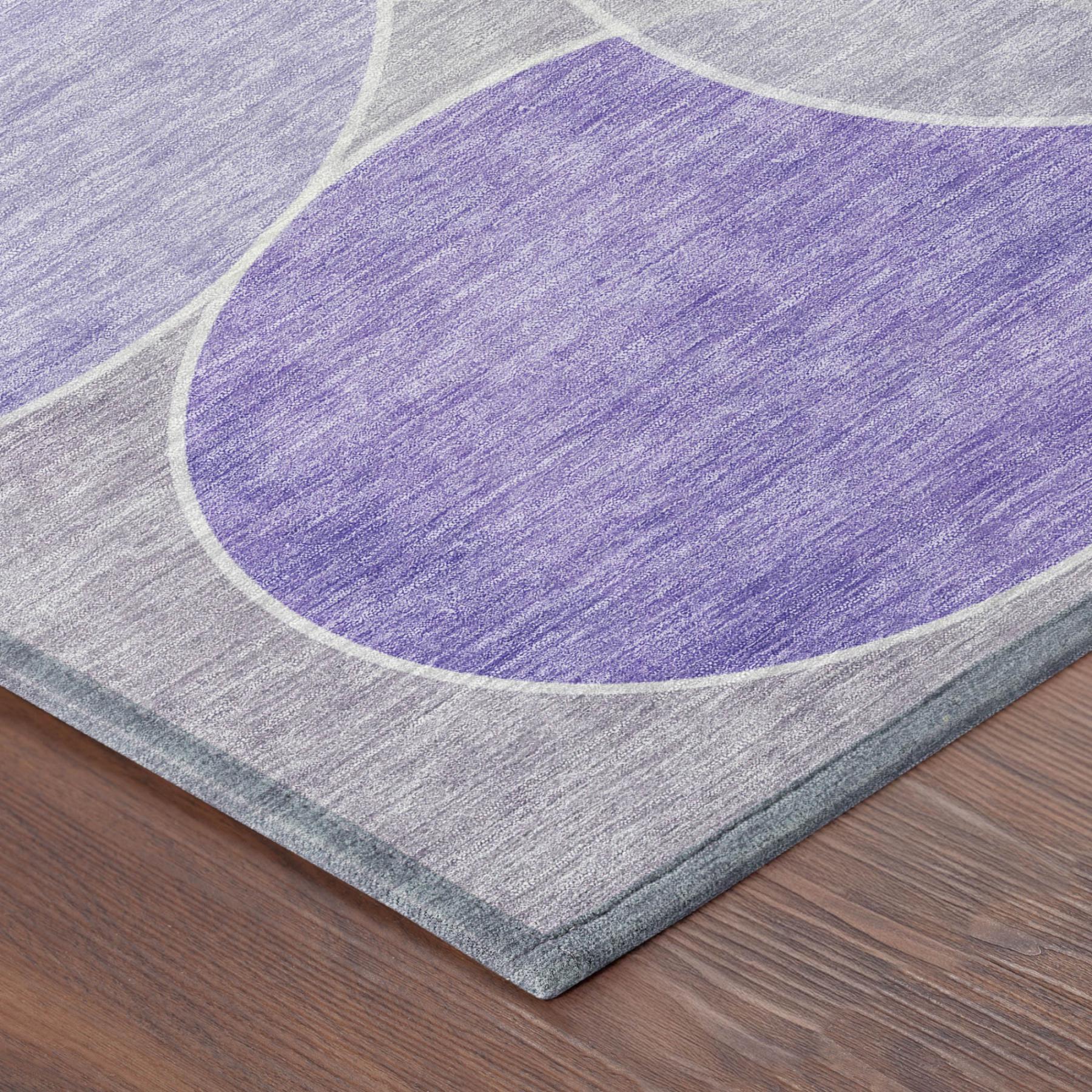 9' X 12' Lavender And Purple Geometric Washable Indoor Outdoor Area Rug Homeroots Outdoor