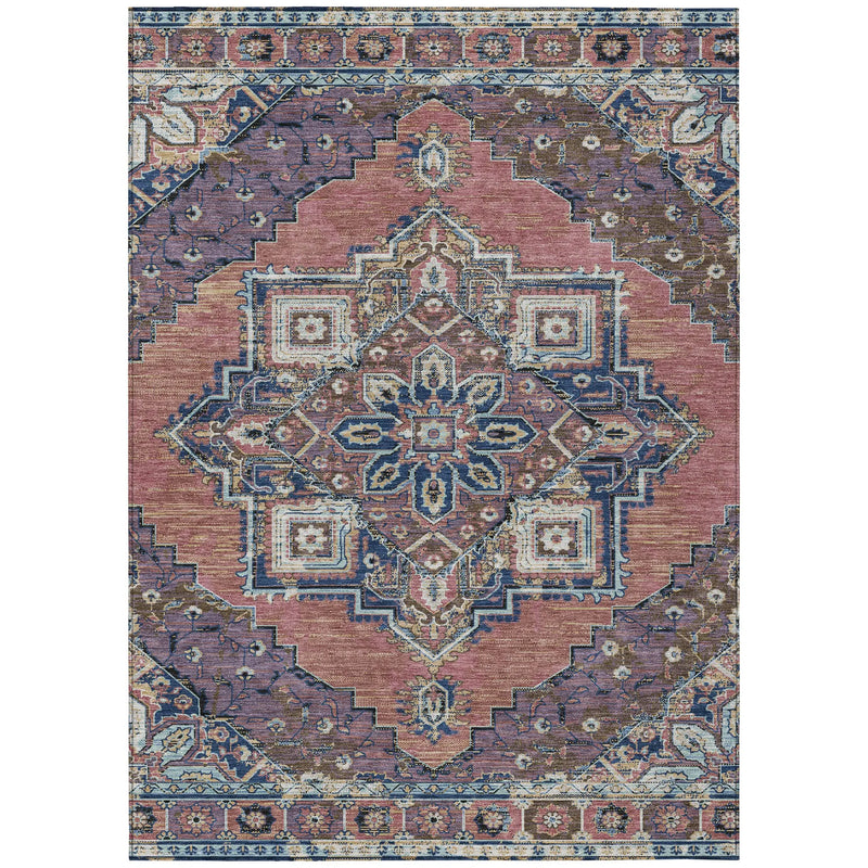 9' X 12' Merlot And Gold Oriental Washable Indoor Outdoor Area Rug Homeroots Outdoor