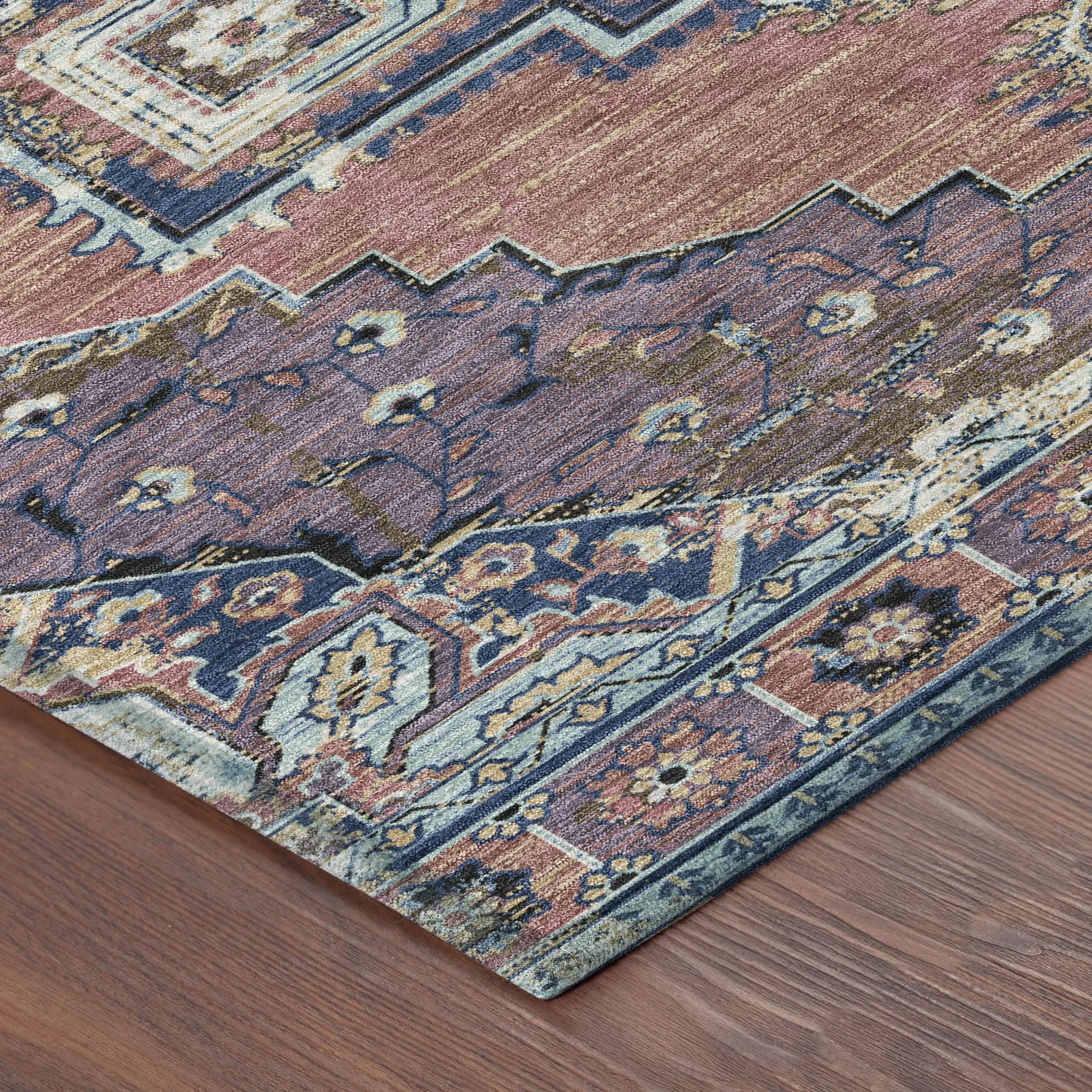 9' X 12' Merlot And Gold Oriental Washable Indoor Outdoor Area Rug Homeroots Outdoor