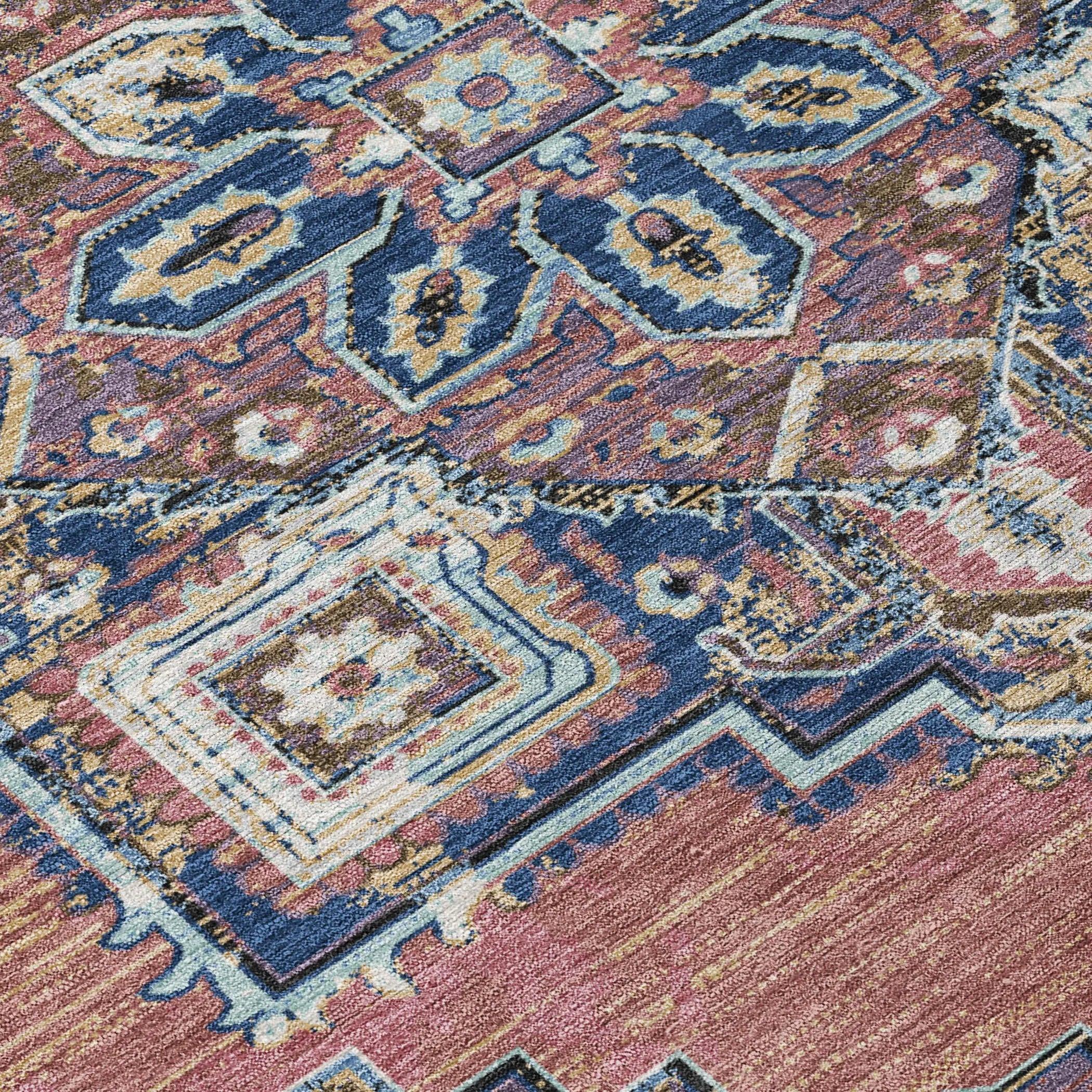 9' X 12' Merlot And Gold Oriental Washable Indoor Outdoor Area Rug Homeroots Outdoor