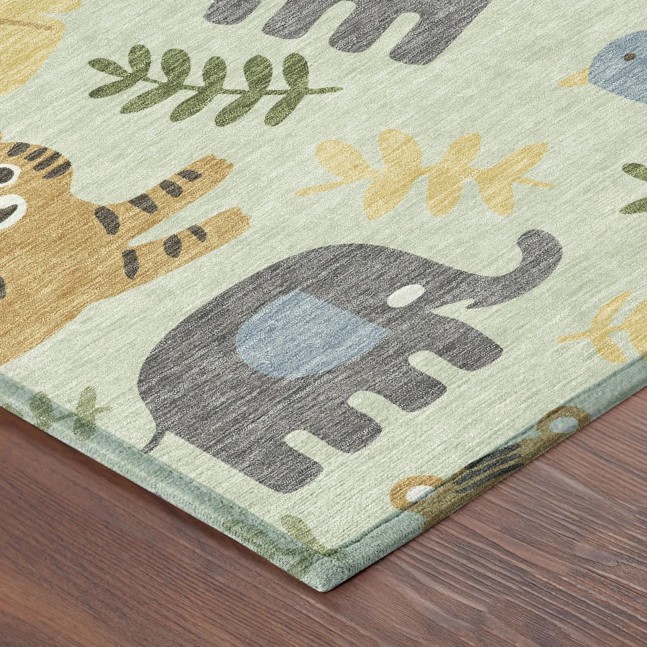 9' X 12' Mint Green And Ivory Abstract Washable Indoor Outdoor Area Rug Homeroots Outdoor