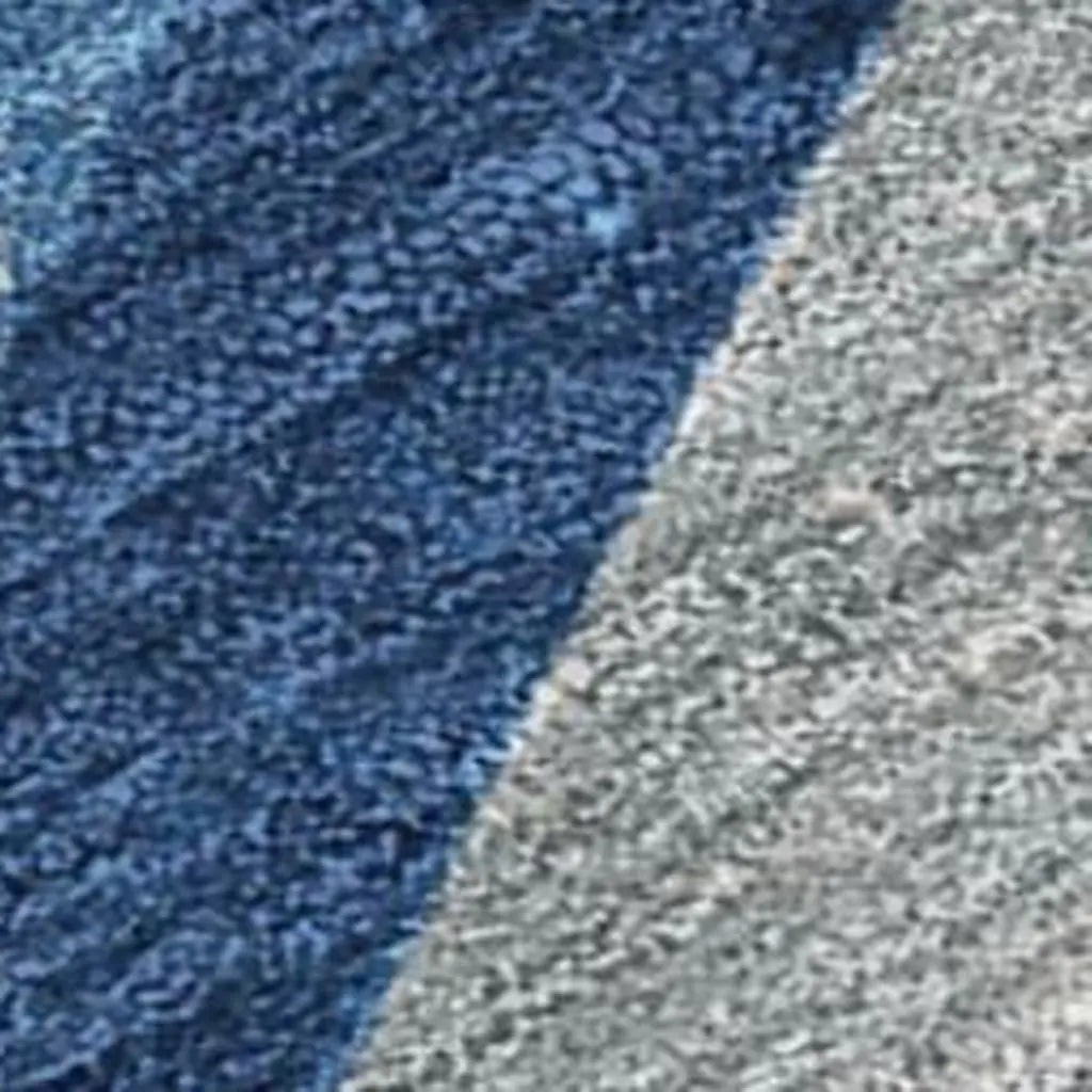 9' X 12' Navy Blue And Blue Abstract Washable Indoor Outdoor Area Rug Homeroots Outdoor