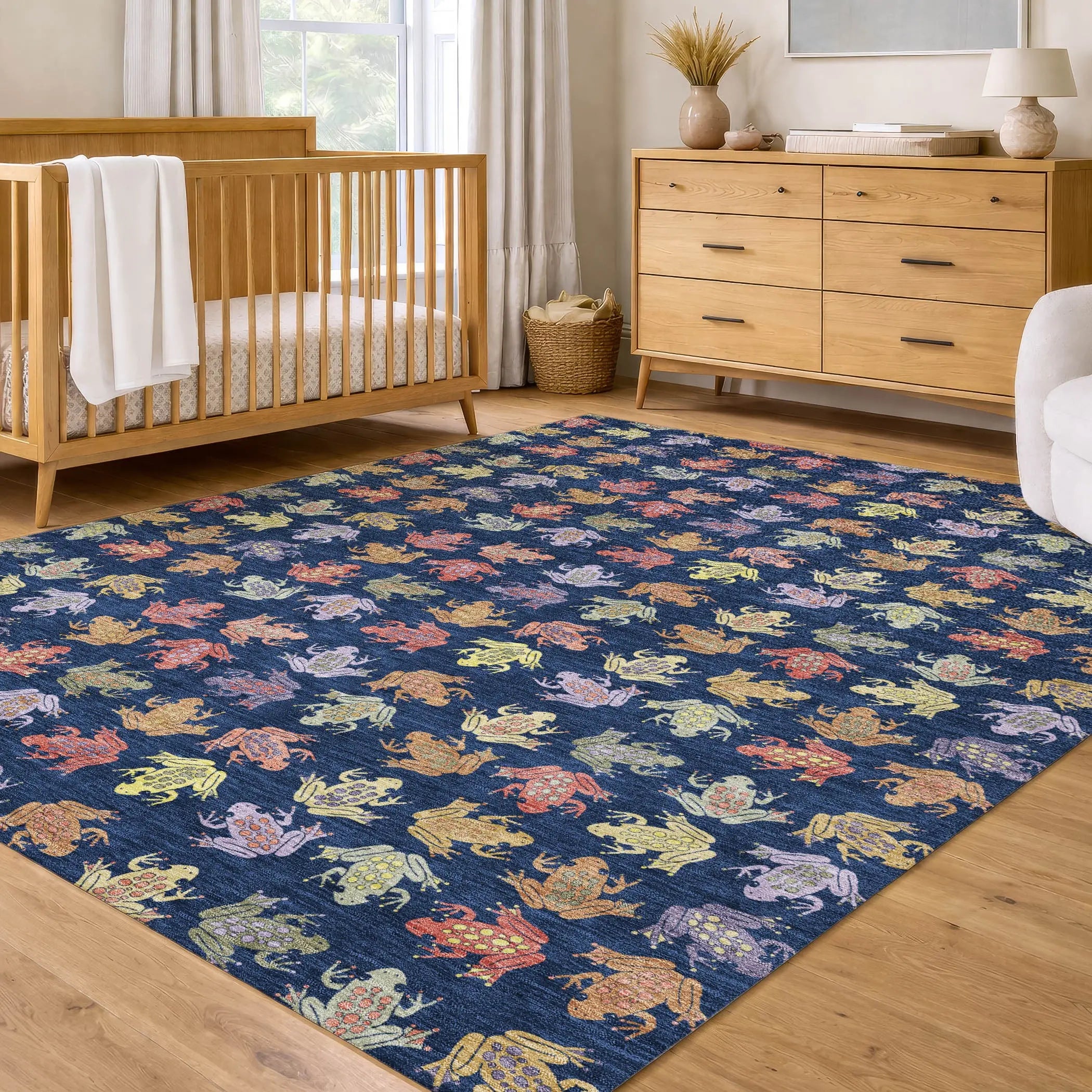 9' X 12' Navy Blue And Blue Geometric Washable Indoor Outdoor Area Rug Homeroots Outdoor