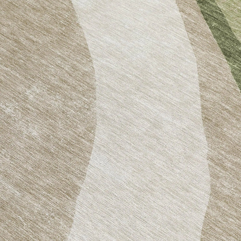9' X 12' Olive Green And Green Abstract Washable Indoor Outdoor Area Rug Homeroots Outdoor