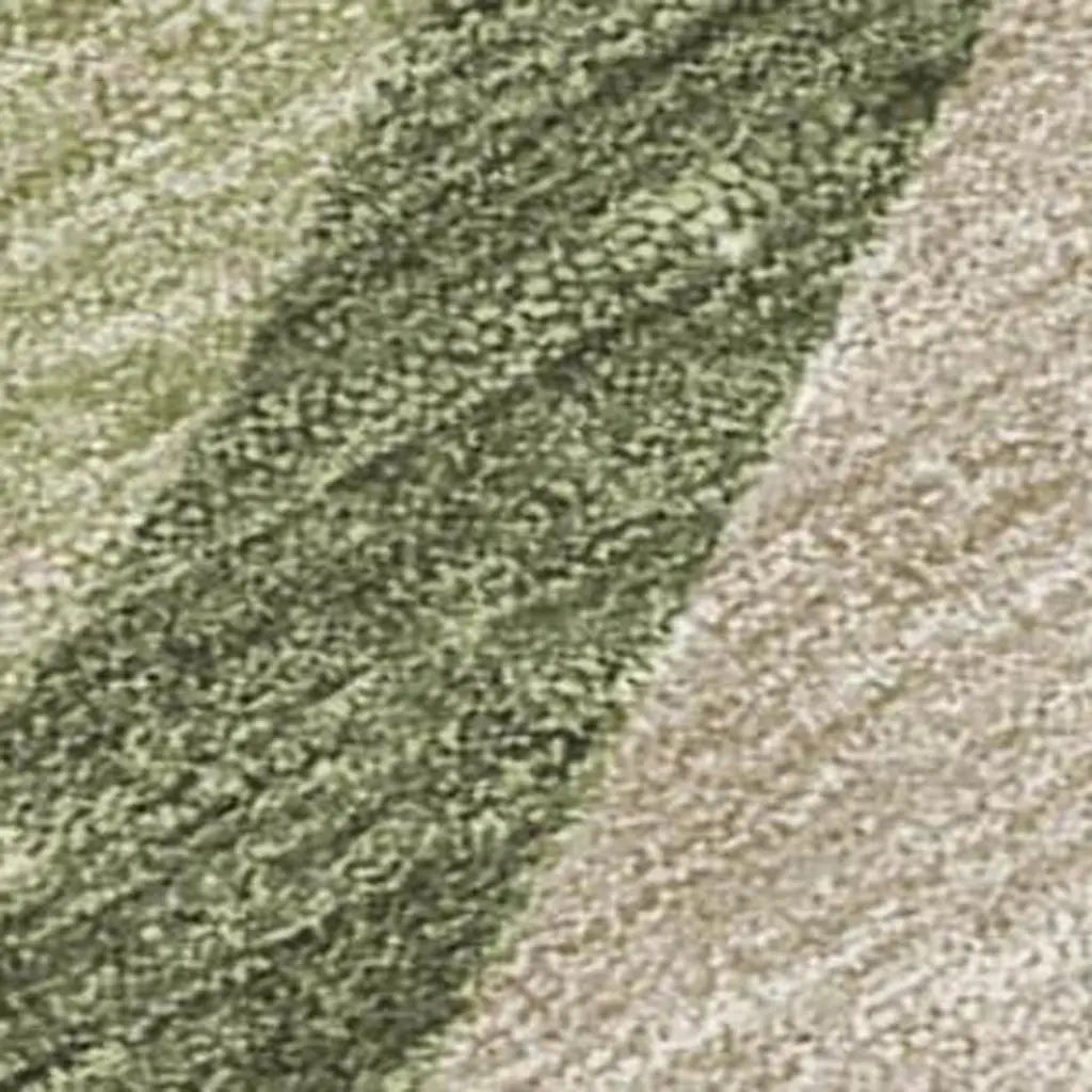 9' X 12' Olive Green And Green Abstract Washable Indoor Outdoor Area Rug Homeroots Outdoor