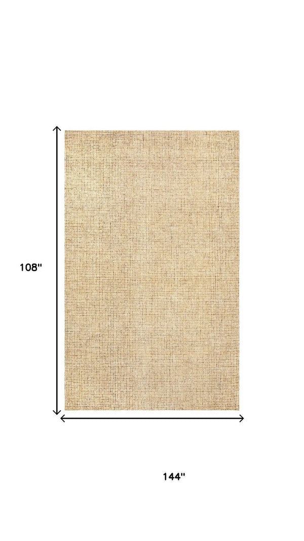 9' X 12' Orange And Ivory Wool Hand Tufted Area Rug Homeroots Home Decor