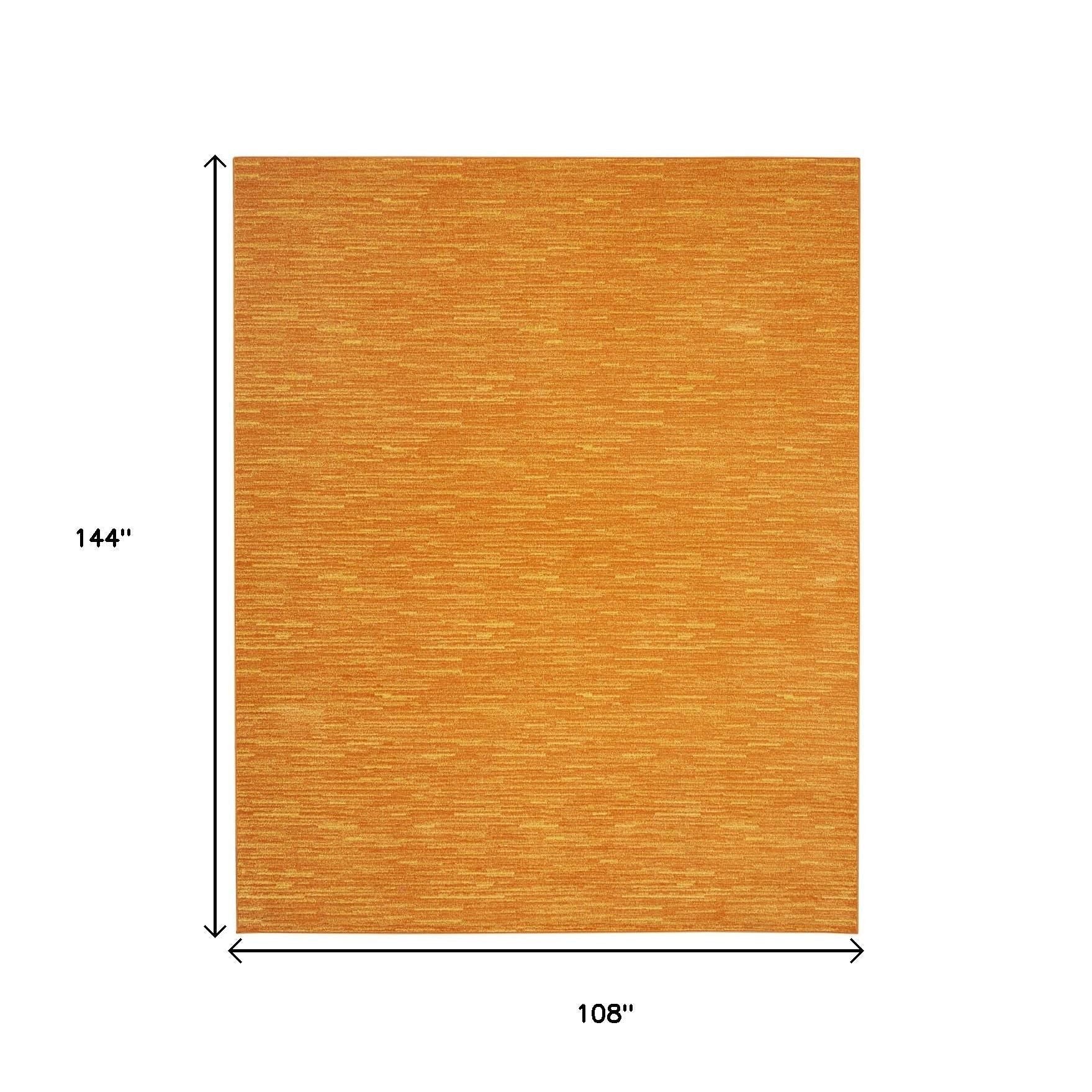 9' X 12' Orange Indoor Outdoor Area Rug - GreatEagleInc