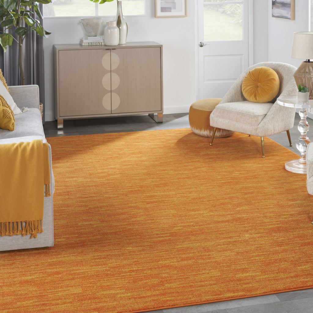 9' X 12' Orange Indoor Outdoor Area Rug - GreatEagleInc