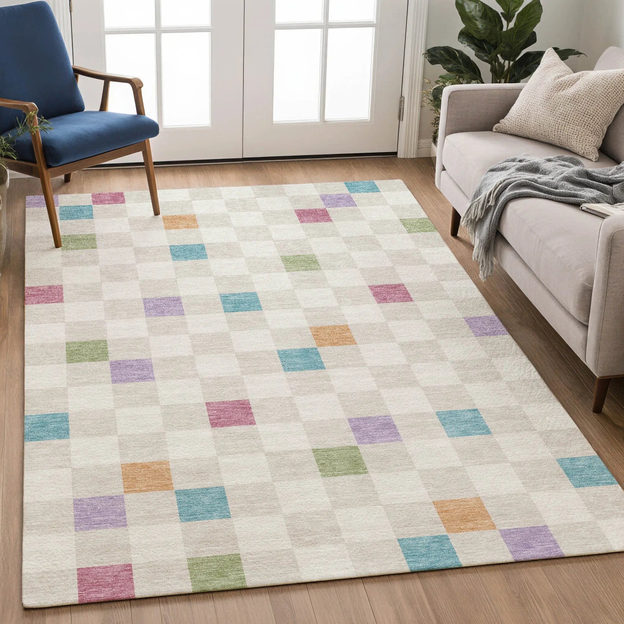 9' X 12' Pearl And Ivory Geometric Washable Indoor Outdoor Area Rug Homeroots Outdoor