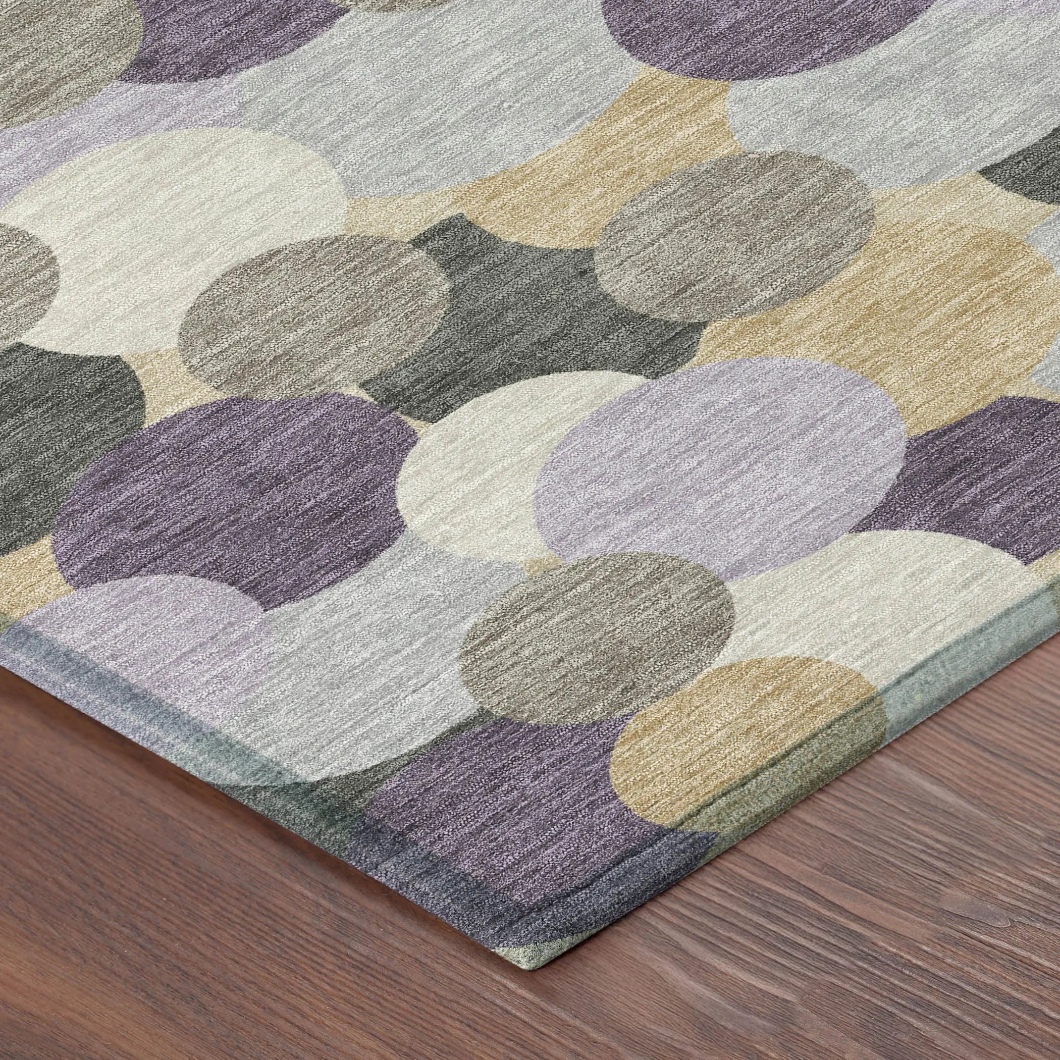 9' X 12' Plum And Lavender Geometric Washable Indoor Outdoor Area Rug Homeroots Outdoor