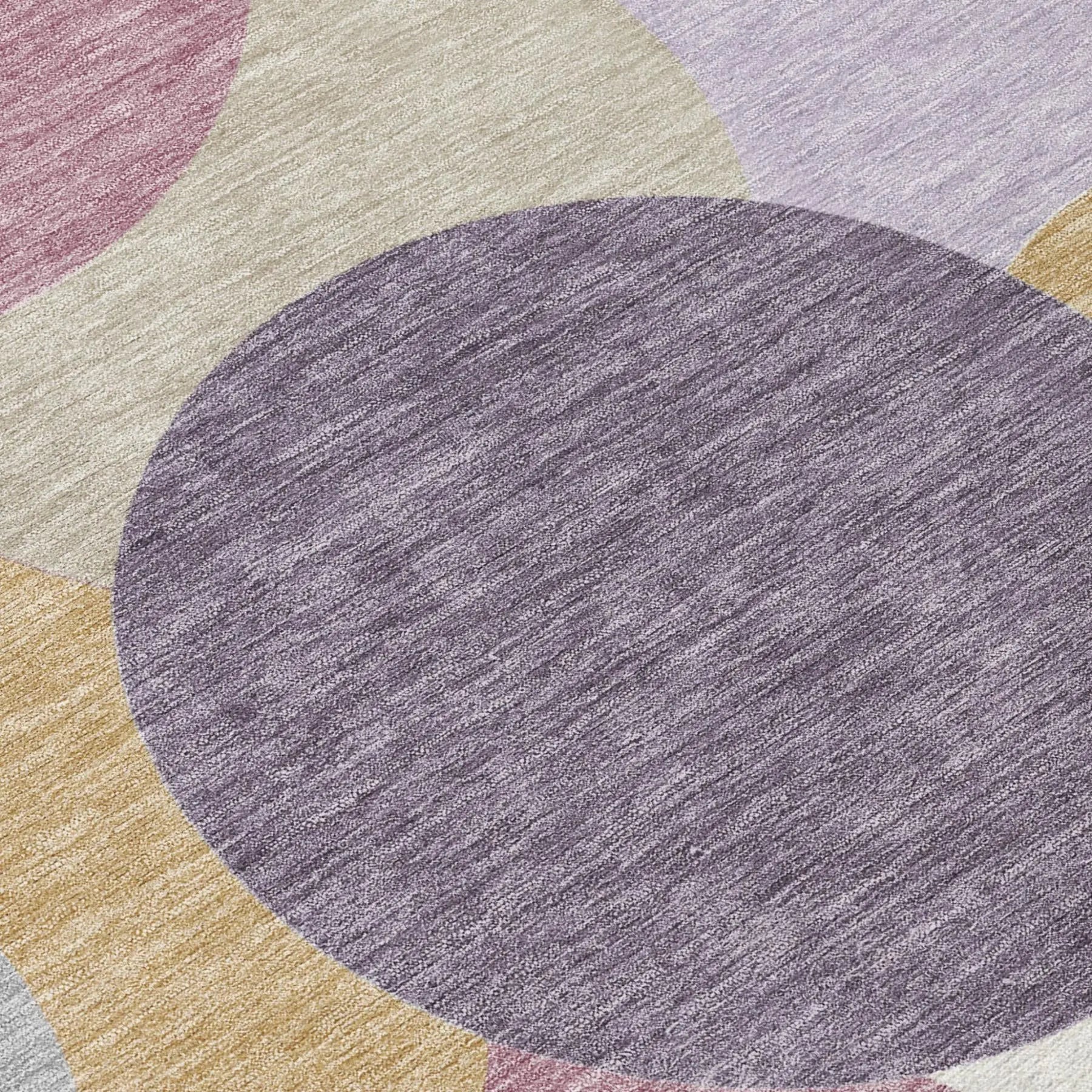9' X 12' Plum And Purple Geometric Washable Indoor Outdoor Area Rug Homeroots Outdoor