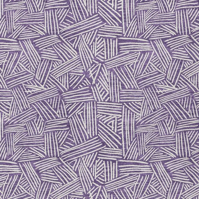 9' X 12' Purple And Beige Geometric Washable Indoor Outdoor Area Rug Homeroots Outdoor