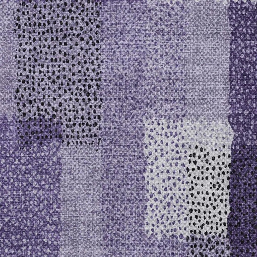 9' X 12' Purple And Lavender Abstract Washable Indoor Outdoor Area Rug Homeroots Outdoor
