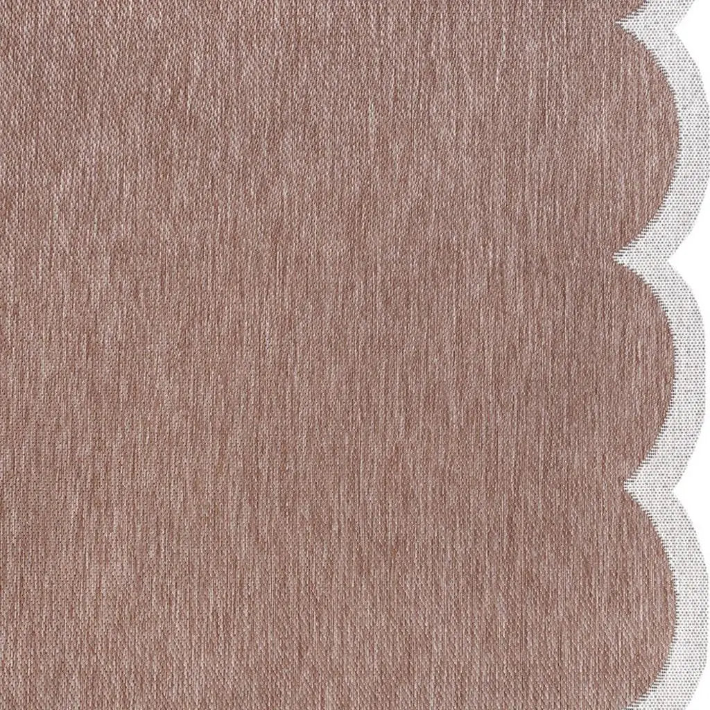 9' X 12' Rose And Cream Indoor Outdoor Area Rug Homeroots Outdoor