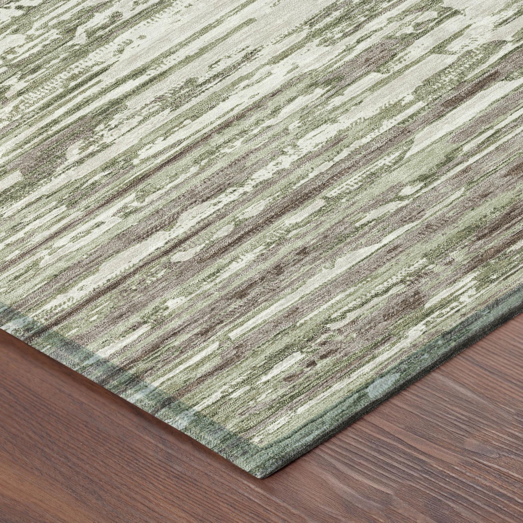 9' X 12' Sage And Green Abstract Washable Indoor Outdoor Area Rug Homeroots Outdoor