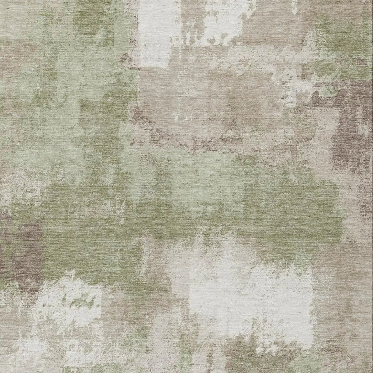 9' X 12' Sage And Green Abstract Washable Indoor Outdoor Area Rug Homeroots Outdoor