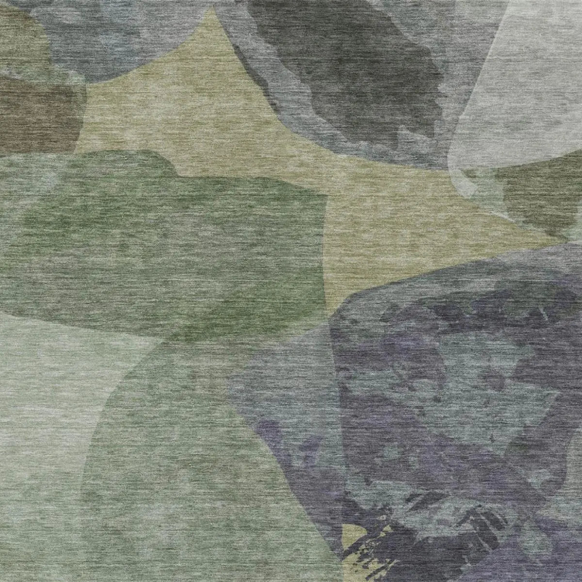 9' X 12' Sage And Green Abstract Washable Indoor Outdoor Area Rug Homeroots Outdoor
