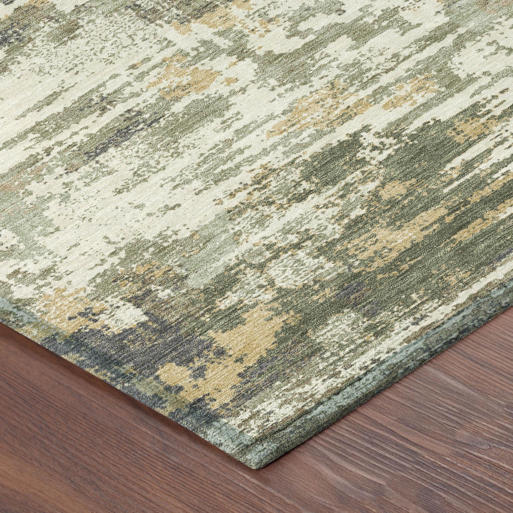 9' X 12' Sage And Green Medallion Washable Indoor Outdoor Area Rug Homeroots Outdoor